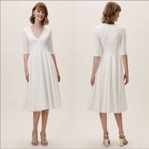Anthropologie x BHLDN Valdis Dress in Ivory